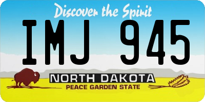 ND license plate IMJ945