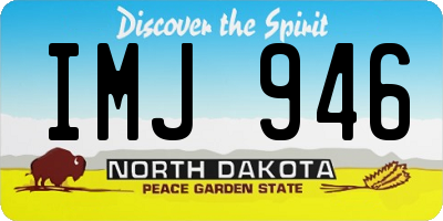 ND license plate IMJ946