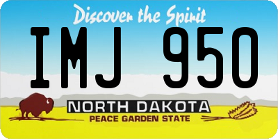ND license plate IMJ950