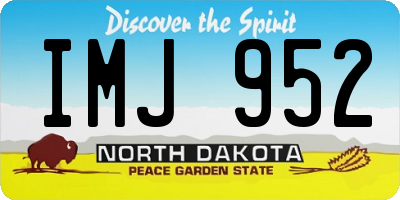 ND license plate IMJ952