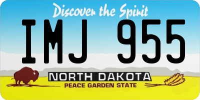 ND license plate IMJ955