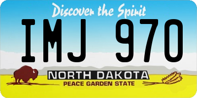 ND license plate IMJ970