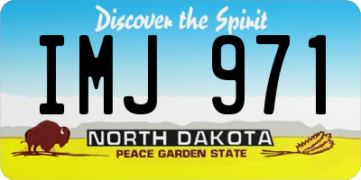 ND license plate IMJ971