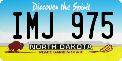 ND license plate IMJ975