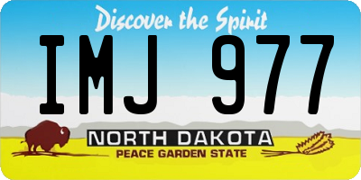 ND license plate IMJ977