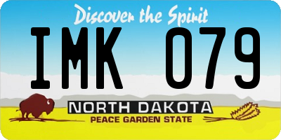 ND license plate IMK079