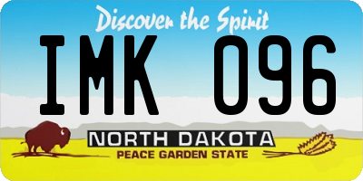 ND license plate IMK096