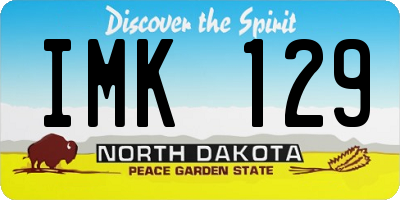 ND license plate IMK129