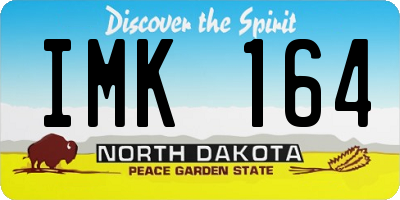 ND license plate IMK164