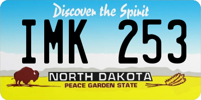 ND license plate IMK253