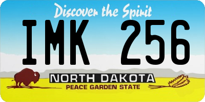ND license plate IMK256