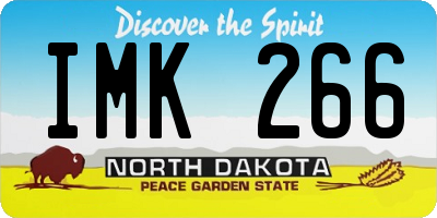 ND license plate IMK266
