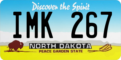 ND license plate IMK267