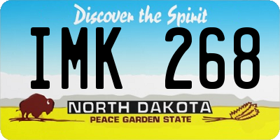 ND license plate IMK268