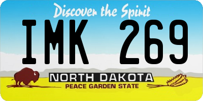 ND license plate IMK269