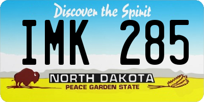 ND license plate IMK285