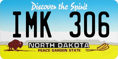 ND license plate IMK306