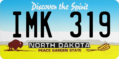 ND license plate IMK319