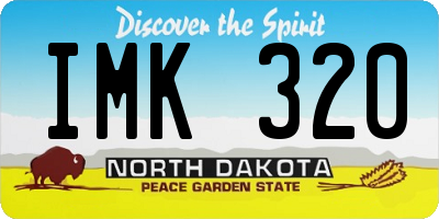 ND license plate IMK320