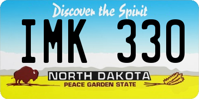 ND license plate IMK330