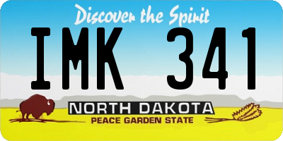 ND license plate IMK341