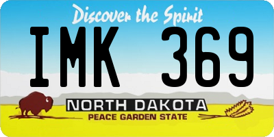 ND license plate IMK369