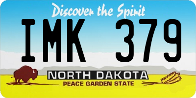 ND license plate IMK379