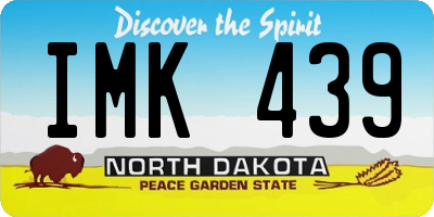 ND license plate IMK439
