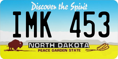 ND license plate IMK453