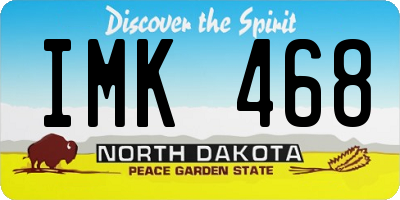 ND license plate IMK468