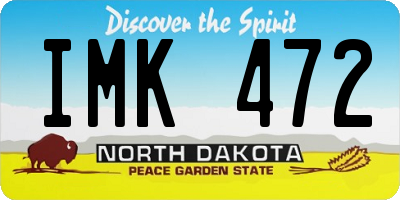 ND license plate IMK472