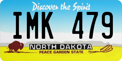 ND license plate IMK479