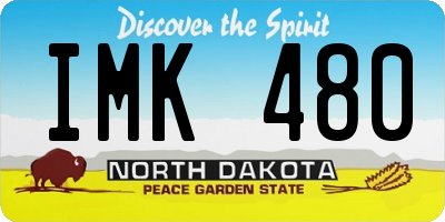ND license plate IMK480