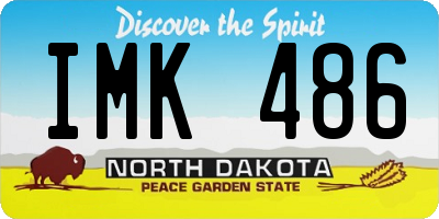 ND license plate IMK486