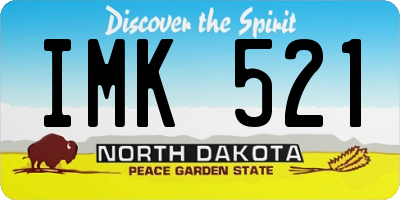 ND license plate IMK521