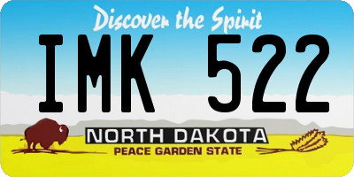 ND license plate IMK522