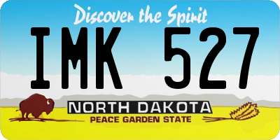 ND license plate IMK527