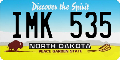 ND license plate IMK535
