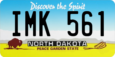 ND license plate IMK561