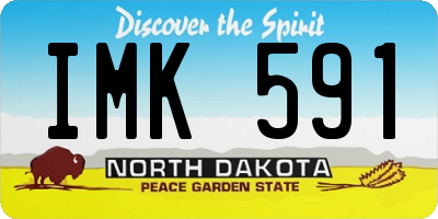 ND license plate IMK591