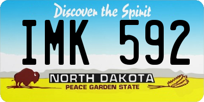 ND license plate IMK592