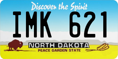 ND license plate IMK621