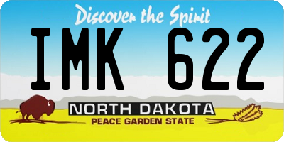 ND license plate IMK622