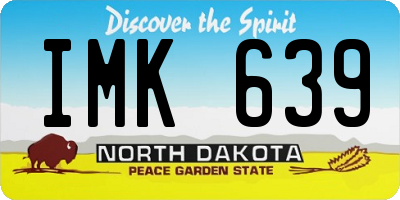 ND license plate IMK639