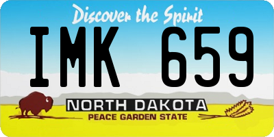 ND license plate IMK659