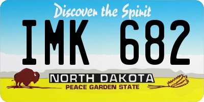 ND license plate IMK682
