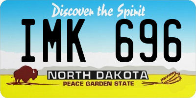 ND license plate IMK696