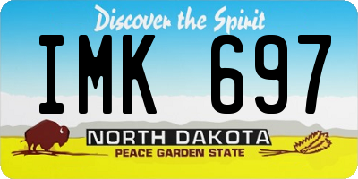 ND license plate IMK697