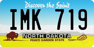 ND license plate IMK719