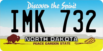 ND license plate IMK732